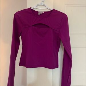 Cutout Top - Purple